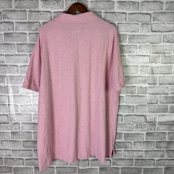Polo Ralph Lauren Light Pink & Navy Pony Collared Polo Shirt Mens BIG 2XB - Picture 4 of 6